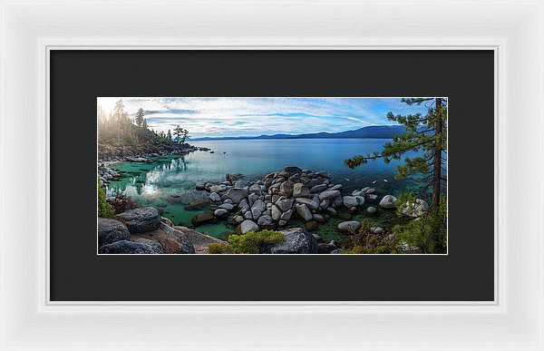 East Shore Aquas by Brad Scott - Framed Print