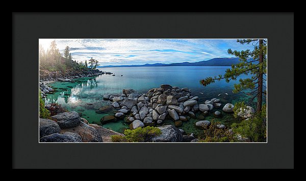 East Shore Aquas by Brad Scott - Framed Print