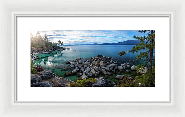 East Shore Aquas by Brad Scott - Framed Print