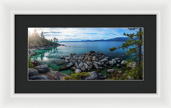East Shore Aquas by Brad Scott - Framed Print