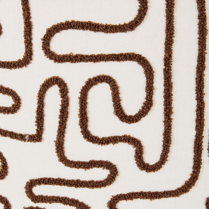 Embroidered Nomad Shade Latte 45cm