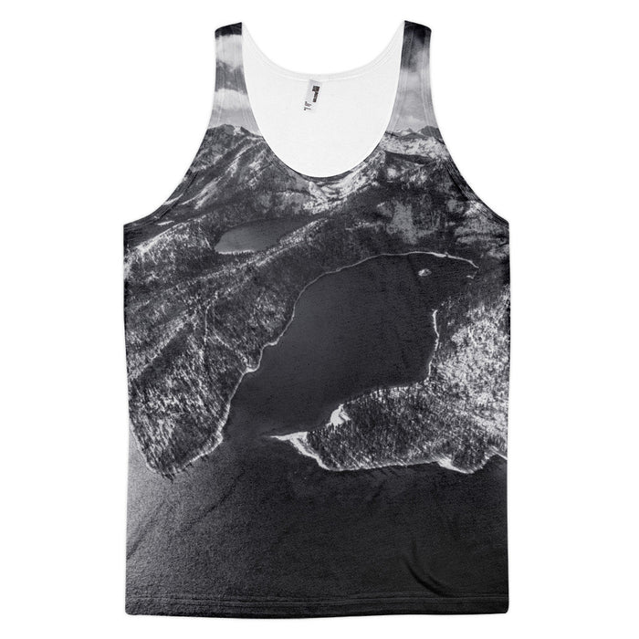 Emerald Bay Aerial B&W Classic fit tank top (unisex)
