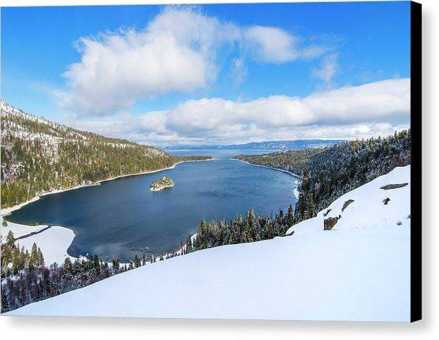 Emerald Bay Slopes - Canvas Print-10.000" x 6.625"-Lake Tahoe Prints