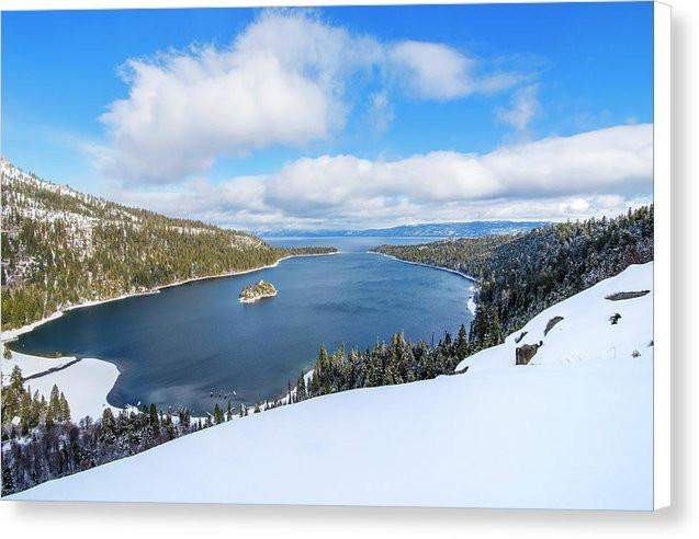 Emerald Bay Slopes - Canvas Print-10.000" x 6.625"-Lake Tahoe Prints