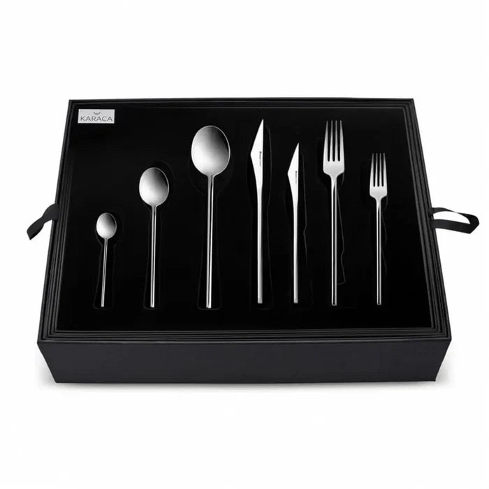 Ensemble de couverts Karaca Look Premium en acier 316+ pour 12 personnes, 84 pièces