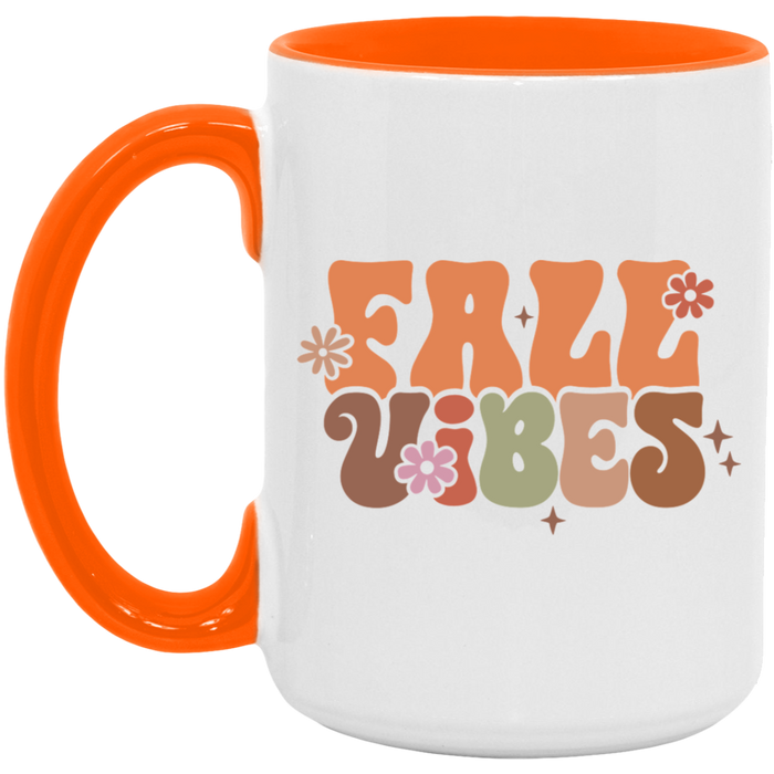 Fall Vibes 70s ceramic coffee mug