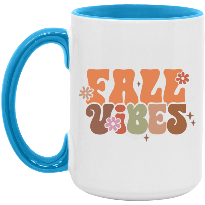 Fall Vibes 70s ceramic coffee mug, product photo 3