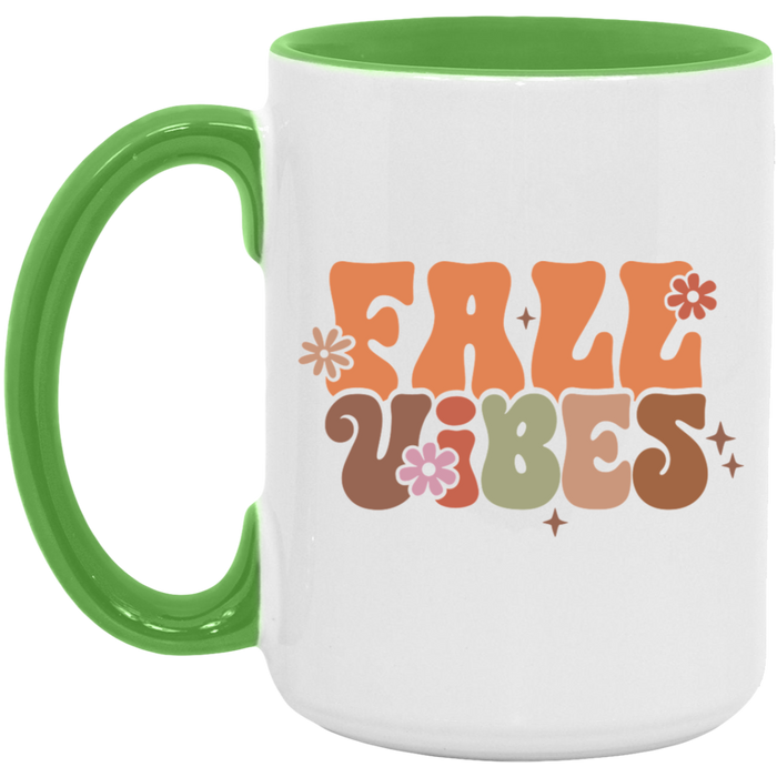 Fall Vibes 70s ceramic coffee mug, product photo 4