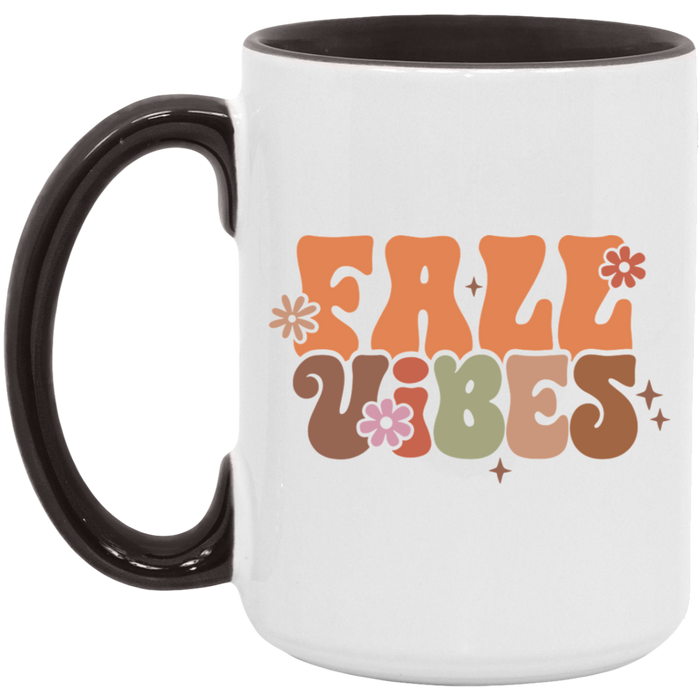 Fall Vibes 70s ceramic coffee mug, product photo 6
