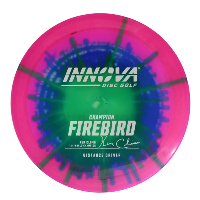 Innova Disc Golf Canada Champion I-
Dye Firebird Distance Driver INNOVA DISC GOLF CANADA	Firebird
Durable Power Player	Headwind Use	Cold Hardened	Vibrant Colors	Durable Option	Textured Surface
Cold Grip	Power Driver	Color Fades
