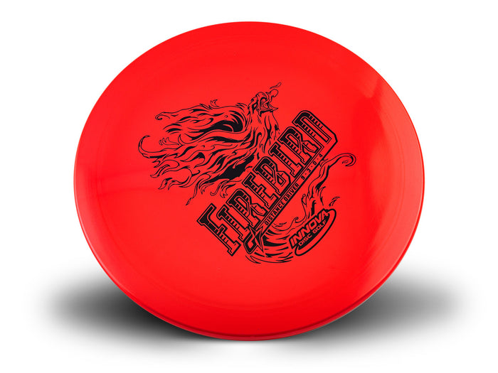 Firebird Distance Driver INNOVA DISC GOLF CANADA	Firebird Grippy
Durable Power Player	Headwind Use	Cold Hardened	Vibrant Colors	Durable Option	Textured Surface
Cold Grip	Power Driver	Color Fades