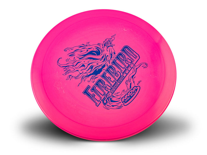 Firebird Distance Driver INNOVA DISC GOLF CANADA	Firebird Grippy
Durable Power Player	Headwind Use	Cold Hardened	Vibrant Colors	Durable Option	Textured Surface
Cold Grip	Power Driver	Color Fades