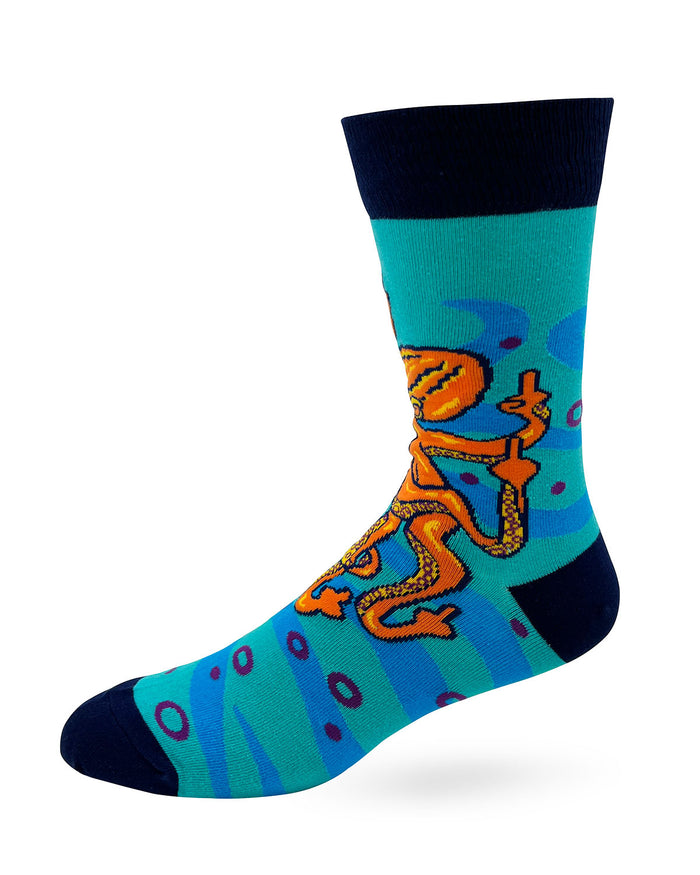 Fuck You To The Eight Men's Novelty Crew Socks