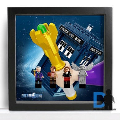 Lego Doctor Who minifigures frame - 21304 set Special edition - Lego Minifigures Display