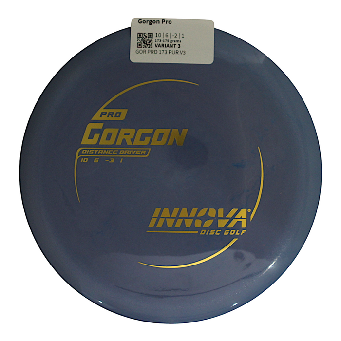 INNOVA DISC GOLF CANADA 	Gorgon	Distance Driver	 Quality	grip 	High Speed	Long Distance	Ideal for Power Throws	Reliable Fade high glide grippy durable