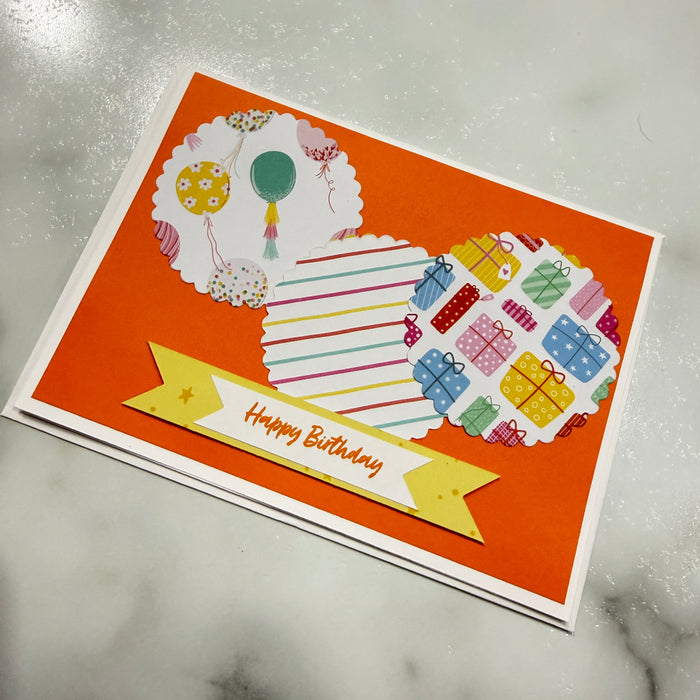 Orange & Yellow Happy Birthday - Hope Your Day is Full of Fun! 5x7