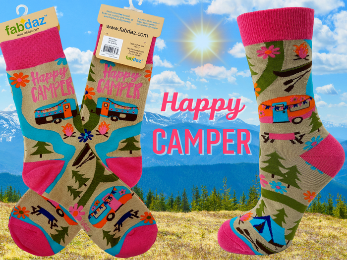 Happy Camper Women's Crew Socks