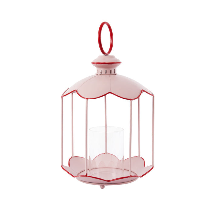 Hattie Scalloped Lantern Rose Smoke