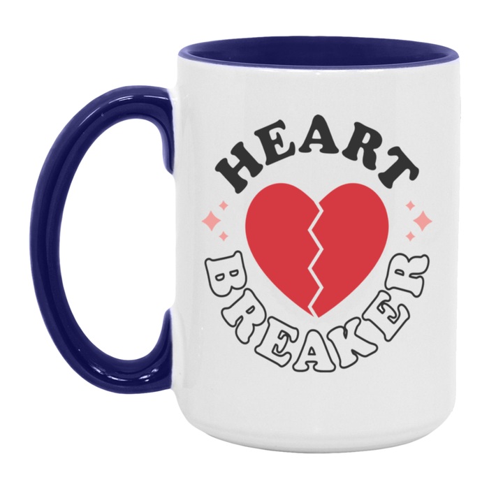 Heart Breaker ceramic coffee mug, product photo 7