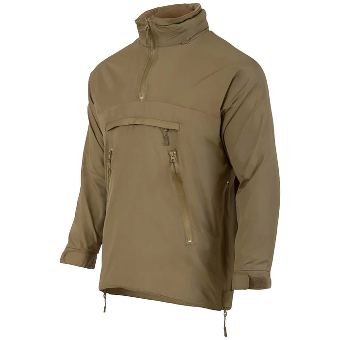 side view of highlander halo tactical olive green smock