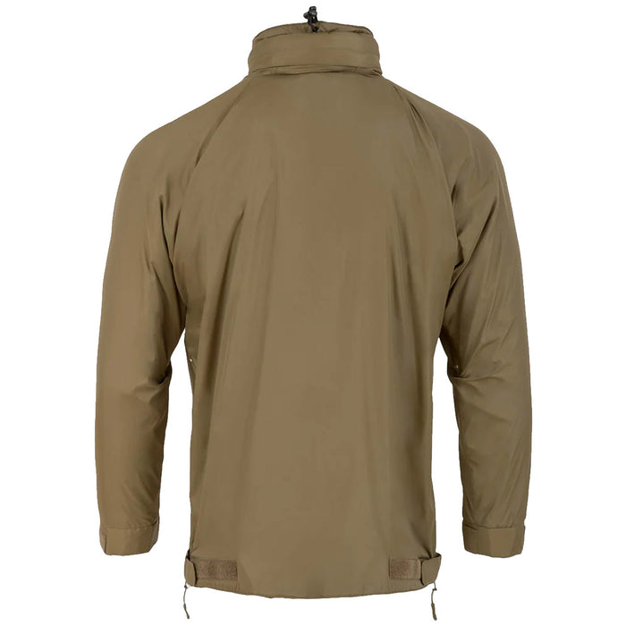 rear of highlander olive halo tactical smock jacket