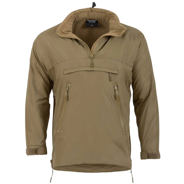 open collar of highlander olive green halo tactical smock
