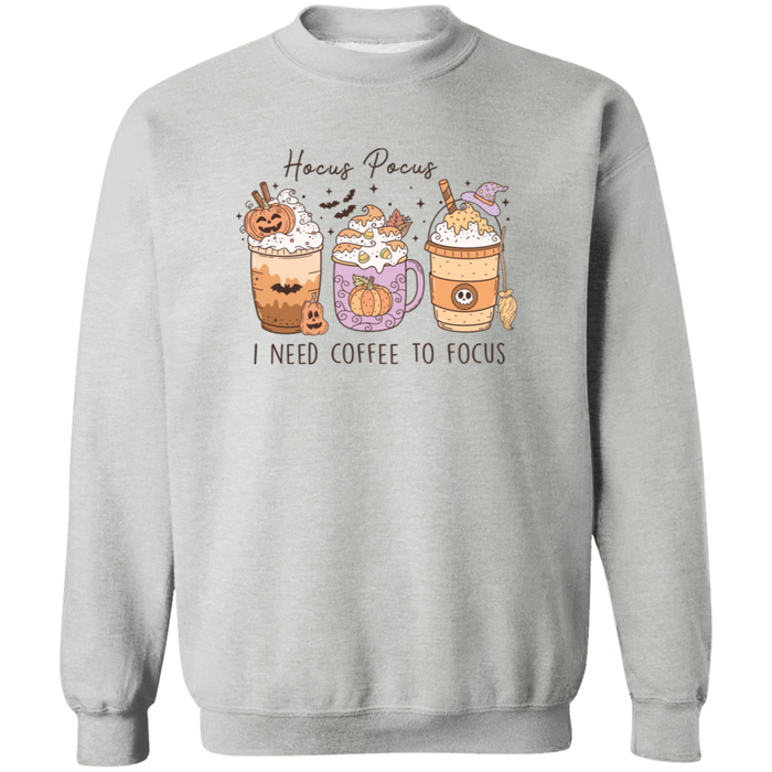 Hocus Pocus Coffee Focus crewneck sweatshirt in Sport Grey