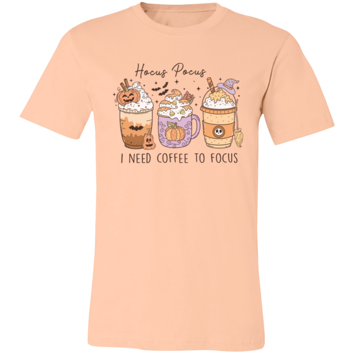 Hocus Pocus Coffee graphic t-shirt in Heather Peach
