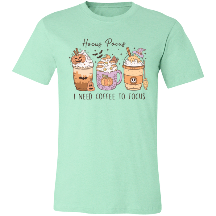 Hocus Pocus Coffee graphic t-shirt in Heather Mint