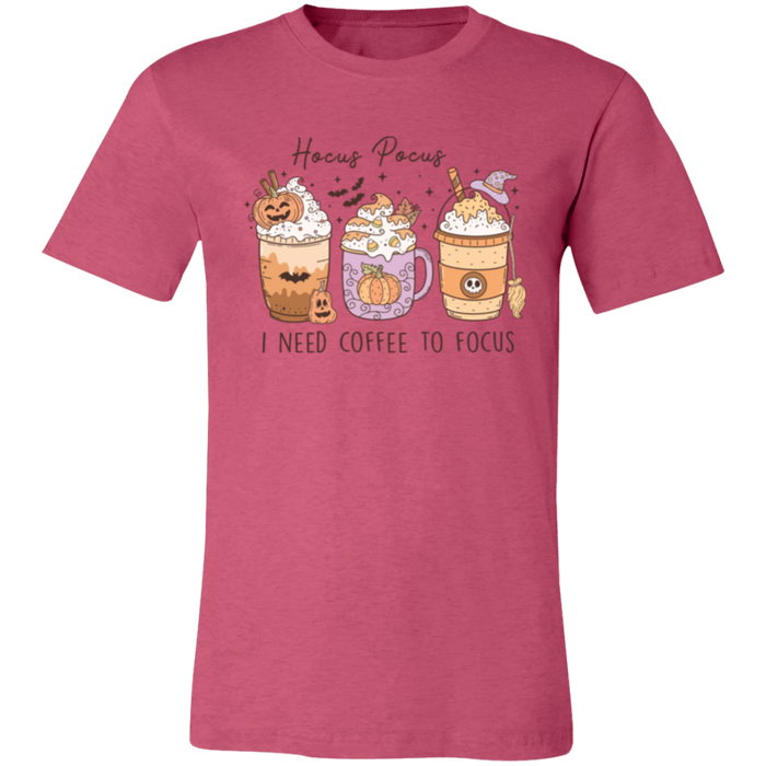 Hocus Pocus Coffee graphic t-shirt in Heather Raspberry
