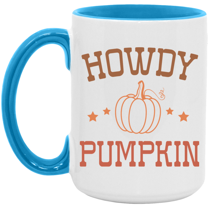 Howdy Pumpkin ceramic coffee mug, product photo 3