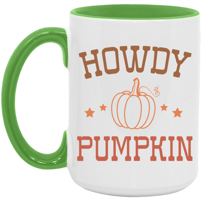 Howdy Pumpkin ceramic coffee mug, product photo 4