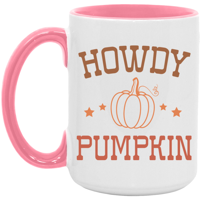 Howdy Pumpkin ceramic coffee mug, product photo 5