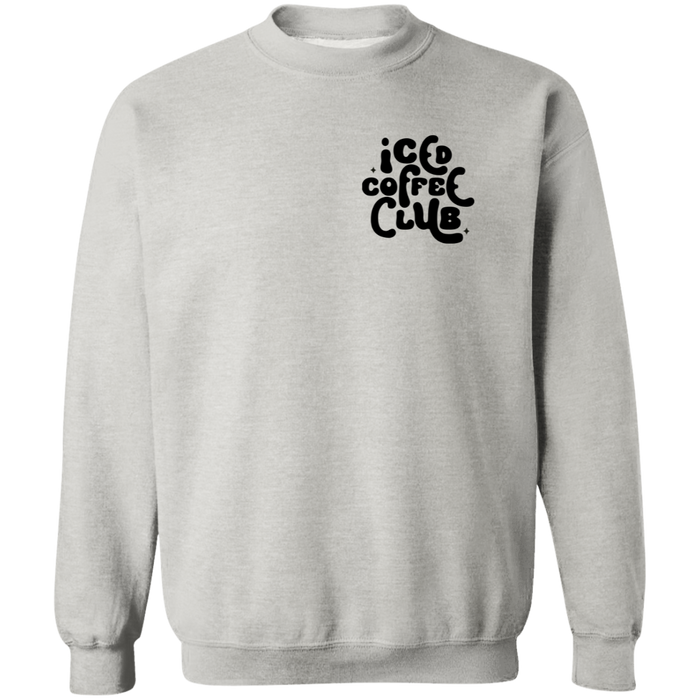 Iced Coffee Club crewneck sweatshirt in Ash