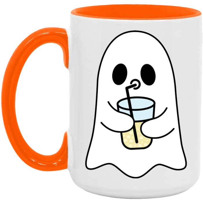 Iced Coffee Ghost ceramic coffee mug
