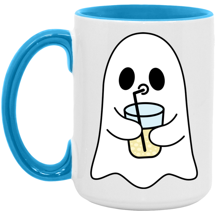 Iced Coffee Ghost ceramic coffee mug, product photo 3