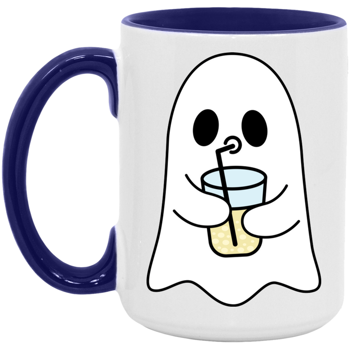 Iced Coffee Ghost ceramic coffee mug, product photo 7