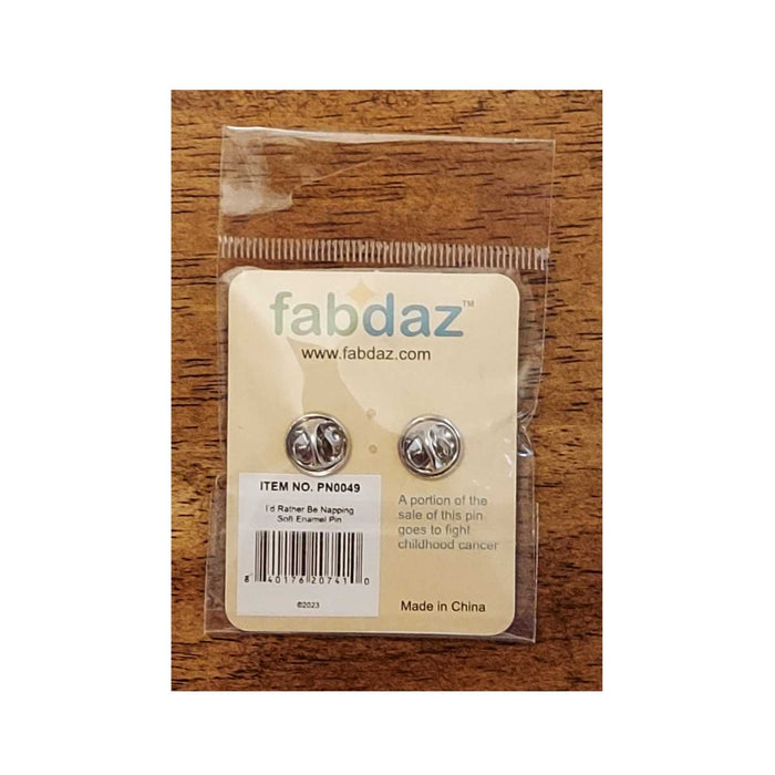 I'd Rather Be Napping Enamel Pin with Metal Frame