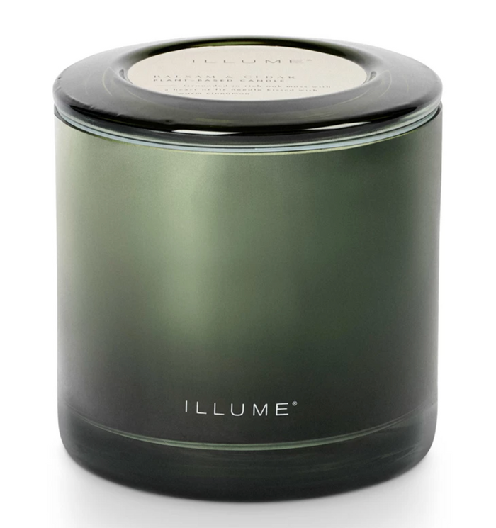 Illume Balsam & Cedar Statement Glass Candle