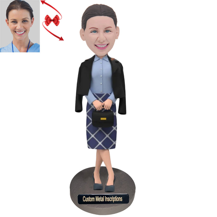 Intellectual Woman  Custom Bobblehead