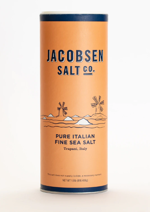 Jacobsen Salt Co. Trapani Pure Italian Fine Sea Salt Tube