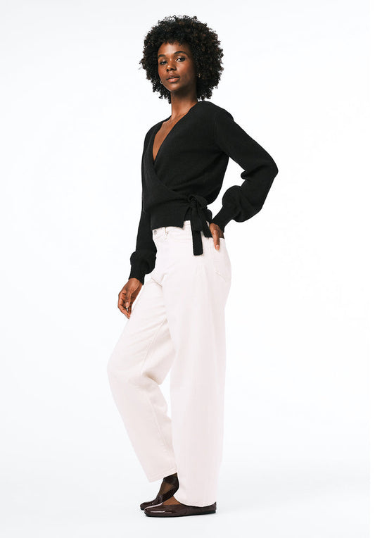 Buffalo Women Sweaters Black Knit Sweaters V-Neckline