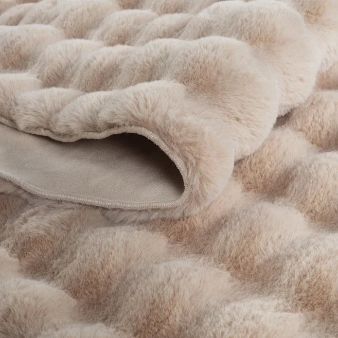 Kaşmir Halı 7/24 Cosy Premium Bubble Beige Ovale 100x150 cm