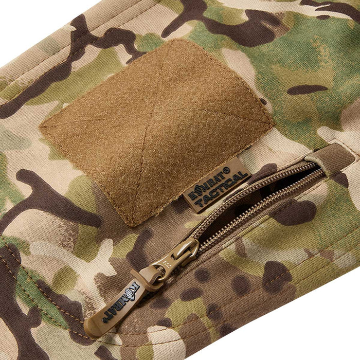 zipped arm pocket on kombat btp camo spec ops hoodie