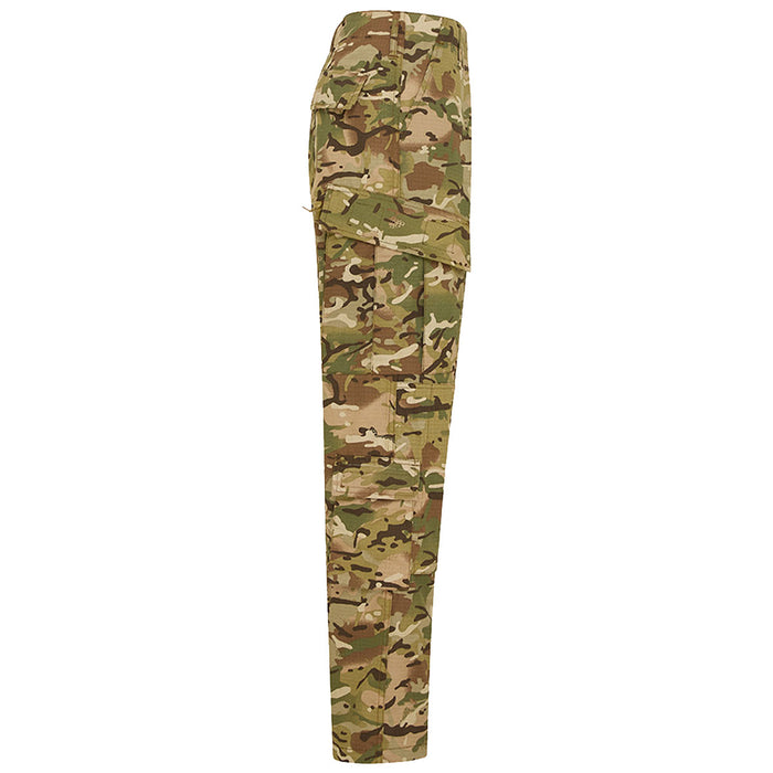 side view of camouflage kombat tactical acu trousers