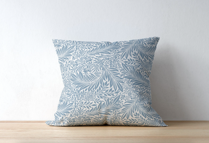 Larkspur Outdoor Pillows William Morris Blue White