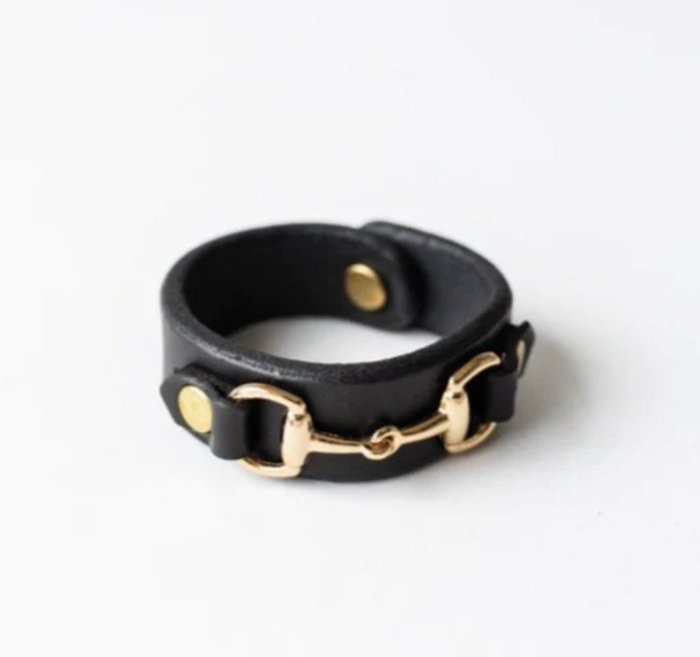 Leather Horse Bit Napkin Ring, 3 Colors