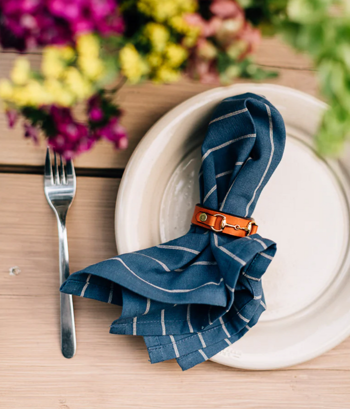 Leather Horse Bit Napkin Ring, 3 Colors
