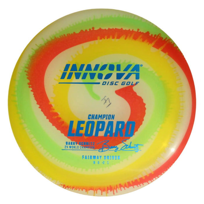 Innova Disc Golf Canada Champion I-Dye Leopard Fairway Driver Innova Disc Golf Canada Champion Leopard 	Fairway Driver	Good Glide	Increased Control	Versatile	good Speed Improved Glide	Comfortable Grip	Signature Edition	High Hold	High Flexibility	Durable Flex