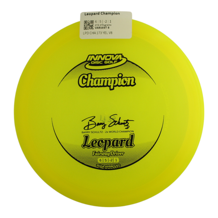 Innova Disc Golf Canada Champion Leopard 	Fairway Driver	Good Glide	Increased Control	Versatile	good Speed Improved Glide	Comfortable Grip	Signature Edition	High Hold	High Flexibility	Durable Flex